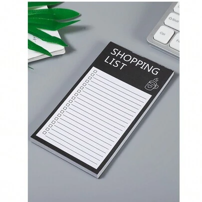 1pc Rectangular Magnetic Refrigerator Message Board, Minimalist & Personalized, Tear-Off & Writeable, Business Memo Notepad