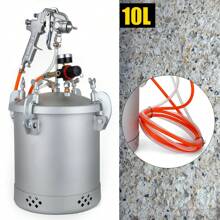 HYYKJ-US Paint Pressure Pot / Tank Air Regulator Spray Sprayer With Regulator & Hoses 10L - 1 - View 1