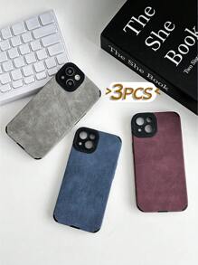 3個 iPhone16、iPhone16 Pro Max、iPhone16 Pro、iPhone16 Plusに対応した無地のスマホケース