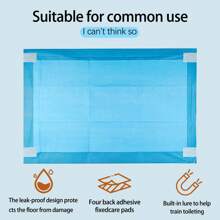 30/40/50/100片拋棄式尿布狗狗尿墊尿片寵物用品廁所除臭吸水墊尿不濕加厚 - 藍色 - 查看 2