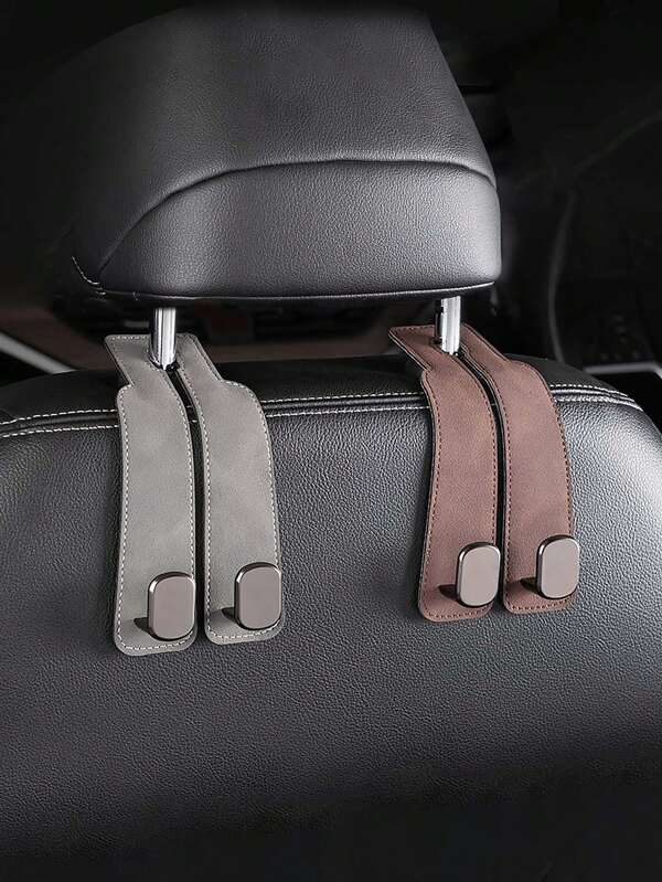 Ganchos para apoyacabezas de asiento de coche, ganchos duales para billeteras en apoyacabezas de automóvil, ganchos para apoyacabezas traseros de automóvil para colgar bolsos, bolsas, ropa y carteras