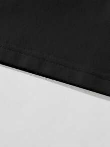 Men's Casual Letter & Graphic Short Sleeve T-Shirt, Loose Fit Breathable Stylish American Fashion, Spring/Summer - Black - View 7