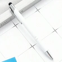 1pc Customizable Push-Button Ballpoint Pen With Logo Engraving, Name Personalization, Office Supply, Gift For Valentine's Day, Thanksgiving, Teachers Back To School,Multi-Functional,Ornamental,Reusable,Modern,Colorful,Cute,Vintage,Cartoon,Kawaii,Custom,Personalized,Unique,Customized,Workers,Clients,Students,For Business/Work/Office,For School