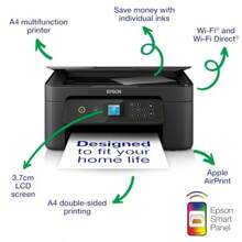 Epson 3-In-1 Ink Multifunction Printer Scanner Copier WiFi 1440dpi Duplex 1.45 Inch Display Supports DIN A4 Incl. 3 Months Readyprint Flex Trial - XP-3200 - View 2