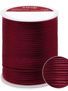 Silk Thread Satin Cord 1mm - 5 Meters Various Colors - Board - View 2