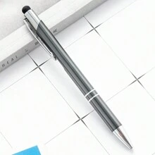 1pc Customizable Push-Button Ballpoint Pen With Logo Engraving, Name Personalization, Office Supply, Gift For Valentine's Day, Thanksgiving, Teachers Back To School,Multi-Functional,Ornamental,Reusable,Modern,Colorful,Cute,Vintage,Cartoon,Kawaii,Custom,Personalized,Unique,Customized,Workers,Clients,Students,For Business/Work/Office,For School