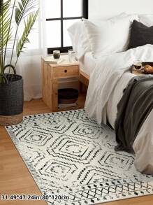 1 Stück waschbarer rutschfester Teppich im Boho-Stil, für Wohnzimmer, Schlafzimmer, Arbeitszimmer, Esszimmer, Homeoffice, Eingangsbereiche für Innenräume