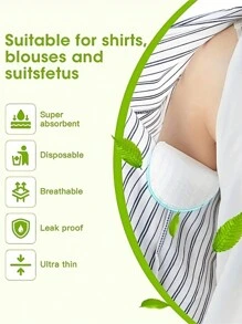 10/20/50pcs Sweat Block Underarm Sweat Pads - Disposable Antiperspirant Pads For Men And Women - Stay Dry And Confident All Day Boy Valentine Heart Women's Valentine Summer Cooling,Beach,Travel - one-size - View 10