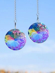 Lăng kính pha lê cầu vồng nhiều mặt, đồ trang trí cửa sổ, đồ làm cầu vồng, quà tặng trang trí cho năm mới - Nhiều màu - Xem 1