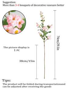 1pc/2pcs Artificial Rose,29.1inch Height,Artificial Flowers,Fake Flowers,Artificial Plants,Artificial Decorations, Home Decor,Bedroom Decor ,Party Supples,House Decor,Decor Home Gifts Birthday Graduation