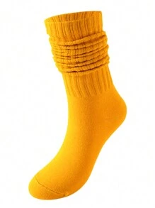 1 Pair Women Over The Knee Socks, Colorful Vertical Stripe Pattern, Fashion Versatile Thigh High Stockings, Spring/Summer