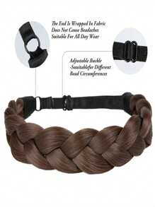 Synthetic Premium Adjustable Handmade Braided Elastic Band Hair Fashion Braiding Hair Headband Headwear For Women - Multicolor - View 5
