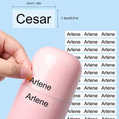 Personalized Transparent Name Labels, Waterproof Custom Labels, Suitable For Document Marking, Water Bottle Marking, School Supplies And Office Supplies.Stickers Back To School, Multi-Functional, Ornamental, Reusable, Modern, Colorful, Cute, Vintage, Cartoon, Kawaii, Custom, Personalized, Unique, Customized, Workers, Clients, Students, For Business/Work/ Office, For School, Desert Fall Cozy,Office Decor