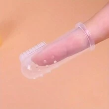 2 件套宠物指套牙刷和支架，猫狗口腔护理清洁，防尘便携 - 藍色 - 查看 6