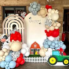 Cow Balloon Garland Arch Kit, Various Color Balloons For Farm Western Cow Birthday Party Decorations,Western Decorations,Western Party,Farm Birthday - Multicolor - View 7