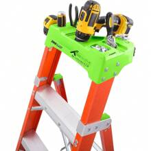 8 Foot Fiberglass Step Ladder, 300 Lb Load Capacity