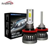 PAKRYS 2pcs H7 H4 H11 Led Headlight H1 H11 9005 9006 Bulb Canbus Led Car Headlight 6000LM Mini Auto Led Lamp Super Bright