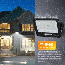 Slim Led Reflector Ip65 Black Cold White Light Outdoor - 100w - View 3