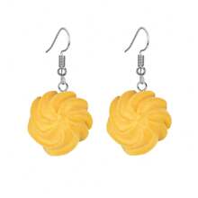 2 szt. Kolczyki z ciasteczkami, Realistyczne kolczyki z imitacją jedzenia, Kolczyki z ciasteczkami dla kobiet do codziennego noszenia, Prezent dla miłośników ciasteczek