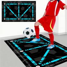 1pc Soccer Footwork Training Mat, Non-Slip Sports Pad For Ball Control And Footwork Improvement, Indoor Sound-Absorbing Fitness Mat, Shock-Absorbing Soft Carpet For Speed And Agility Training, Suitable For All Ages Home Bathroom Decor Bath Rug Outdoor Rug Door Mat Fall Decor Bathroom Accessories Back To School - Blue - View 9