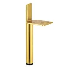 YUNRUX 4 stycken möbelfötter stålbordsben, skåpben, koniska möbelben guld 15 cm - Guld - Visa 10