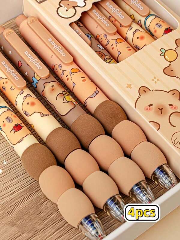 1/4/8 piezas Bolígrafos de tinta azul borrables y creativos, bolígrafos neutros de alta calidad, en estilos y colores surtidos, adecuados como regalo de papelería para familiares, amigos y colegas