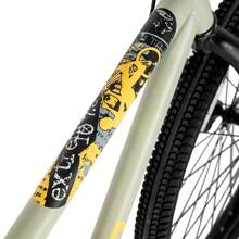 HILAND Redeem2.0 24 26 Pouces Vélo BMX Freestyle pour 8+ Ans Ado & Adulte, Vélo BMX Mono Vitesse avec 2 Pegs & V-Brake Arrière, Débutant à Confirmé, Rayons Multiples (Bleu/Gris Vert/Arc-en-ciel)