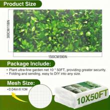 Garden Insect Net - Transparent, Ultra-Fine Plant And Vegetable Pest Barrier, Ladybug-Friendly, No Power Needed, Fruit Tree And Berry Bush Greenhouse Net Covers, Protection