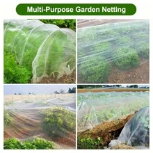 Garden Insect Net - Transparent, Ultra-Fine Plant And Vegetable Pest Barrier, Ladybug-Friendly, No Power Needed, Fruit Tree And Berry Bush Greenhouse Net Covers, Protection
