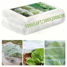 Garden Insect Net - Transparent, Ultra-Fine Plant And Vegetable Pest Barrier, Ladybug-Friendly, No Power Needed, Fruit Tree And Berry Bush Greenhouse Net Covers, Protection