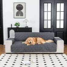 1pc Solid Checkered Anti-Slip Washable Thin Pet Sofa Cushion/Cover, Suitable For Small/Medium/Large Cats & Dogs, Applicable For Pet Sofa In All Seasons, Furniture Protector