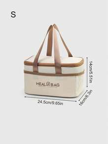 1 件保温午餐袋，便携式午餐盒手提包，学校便当午餐袋，用于午餐盒储存 - 彩色 - 查看 11