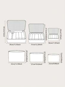 6 قطع حقيبة تخزين البوليستر، مجموعة أكياس تخزين ذات رسوم حروفية عصرية للسفر، مجموعة مختلفة الأحجام، مثالية لتنظيم الأمتعة للسفر، حقيبة مستحضرات التجميل، حقيبة مستحضرات التجميل، منظم للعطلات، منظم مكياج كبير السعة، للأحمر الشفاه والفرش والعناية بالبشرة والهاتف المحمول والعملات المعدنية والأشياء الصغيرة، للمنزل والهدايا والعطلات والأعياد متعدد الاستخدامات، إحساسات بوهو