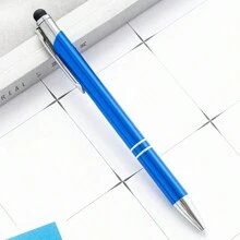 1pc Customizable Push-Button Ballpoint Pen With Logo Engraving, Name Personalization, Office Supply, Gift For Valentine's Day, Thanksgiving, Teachers Back To School,Multi-Functional,Ornamental,Reusable,Modern,Colorful,Cute,Vintage,Cartoon,Kawaii,Custom,Personalized,Unique,Customized,Workers,Clients,Students,For Business/Work/Office,For School