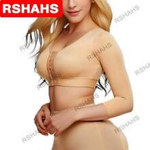 S-5XL Big Size Arm Shaper For Women Post Surgery Push Up Bra Compression Long Sleeves Corset Corrector Front Closure Seamless Shapewear Womenswear Comfort
