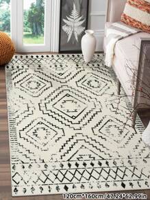 1 Stück waschbarer rutschfester Teppich im Boho-Stil, für Wohnzimmer, Schlafzimmer, Arbeitszimmer, Esszimmer, Homeoffice, Eingangsbereiche für Innenräume