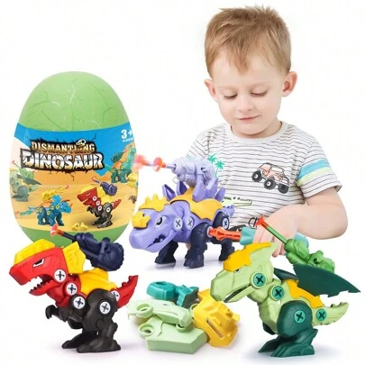 Building Dinosaur Toys For Kids 3+ Year Old, Take Apart Educational Construction Set Building For Kids Toys With Soft Bullets And Drill, Christmas Birthday Gifts For Boys Girls Age 3+ Year Old