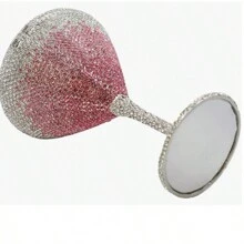 Women Goblet Rhinestone Evening Bag Cocktail Cup Diamond Clutch Funny Crystal Prom Handbag Wedding Purse For Party - 粉色 - 查看 3