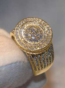 1 件漂亮方晶锆石戒指，适合女士婚礼订婚派对珠宝情人节礼物、妈妈、母亲、母亲节、礼物 - 1# - 查看 11