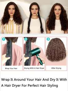  2pcs Lock Hair Stretcher For Natural Hair, Mesh Wrap To Prevent Shrinkage, Hair Stretcher - Assist Maintainer Length Stretching Tool No Heatless Device - Multicolor - View 3