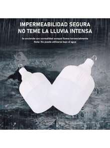 Portatil Recargable Emergencia Usb 40w Lámpara Foco Led 6 piezas - Blanco - Ver 3