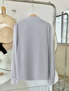 Áo khoác dáng rộng mùa xuân, áo kiểu cổ chữ V, áo cardigan thanh lịch dành cho nữ, trang phục thường ngày đa năng, công sở, màu vàng nhạt, phong cách nghỉ dưỡng sang trọng, size hơi rộng, nên chọn size nhỏ hơn. - Xám - Xem 3