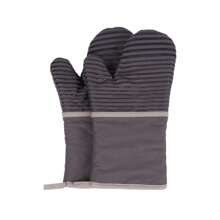 Long Heat Proof Oven Mitt, Thicken Silicone Oven Mitts With Non-Slip Design And Soft Cotton Lining, Durable Kitchen Oven Mitt For Cooking, Baking, Gri - Grey - View 1