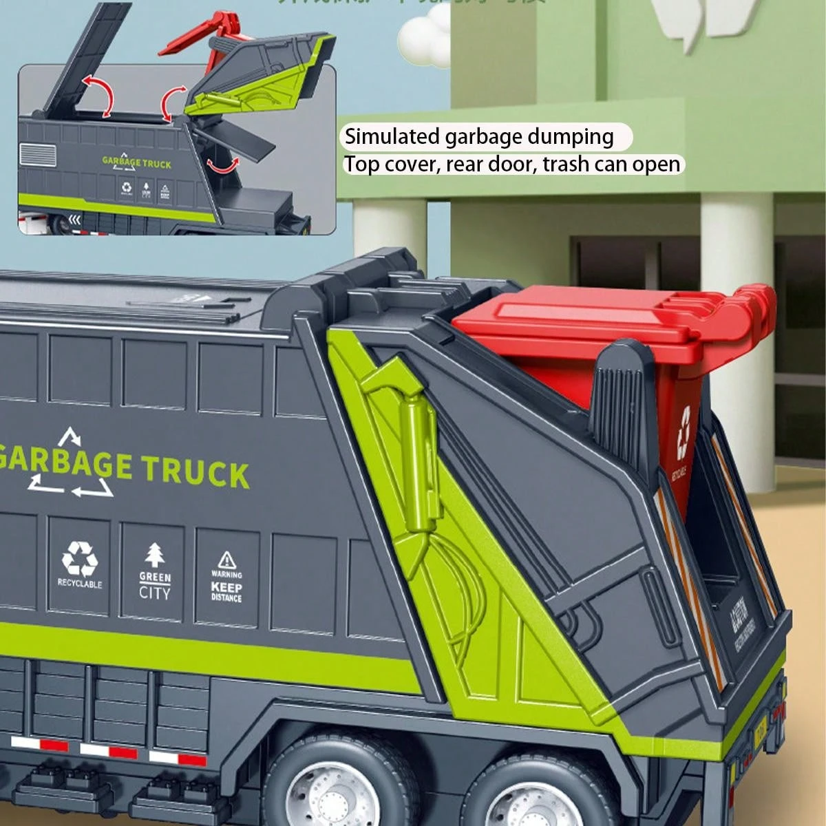 Volcan Juguete Compre Al Por Mayor Camiones De Basura De Juguete