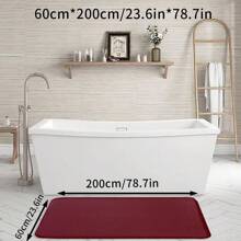 1 件套记忆泡沫浴垫套装、浴室地毯、家用地垫、柔软、吸水、快干、舒适、适合家居装饰、女士情人节礼物生日男友女友家居浴室装饰地毯户外地毯门垫秋季装饰浴室配件返校入口装饰 - 純色地墊 - 查看 28