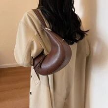 全新时尚腋下包单肩包简约女士手提包 - 棕色 - 查看 5