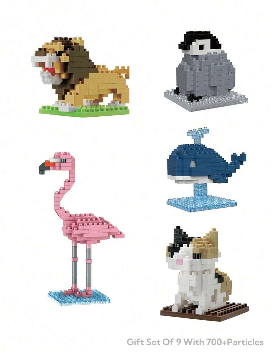 DIY Cute Animal Series Building Blocks, Red Panda Building Blocks, Birthday Gift, Creative Gift For Friends And Family, Christmas Gift, New Year Gift - Multicolor - View 1