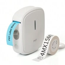 PRT QUTIE Label Makers Machine With Tape, Wireless Built-In Cutter + Multiple Templates Fonts Icon, Portable Bluetooth Label Printer For Home, Office, Business & Organization - White - View 2