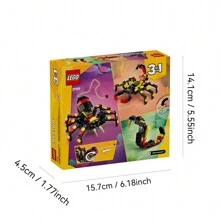 LEGO Creator 3 In 1 Forest Animals: Red Fox Toy , Transforms To Owl Toy Figure Or To Squirrel Toy , Woodland Figures Set , Play And Display Gift Idea For Boys And Girls Ages 9 Years Old And Up , 31154 Room Decoration Winter Gifts ,Kids Gift Ideas ,Owl ,Girl Room