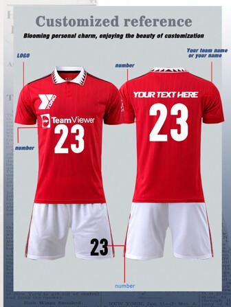 Customize Logos For Youth Sportswear, Personalize DIY, And Customize Your Own Unique Logo, Numbers, And Text Content